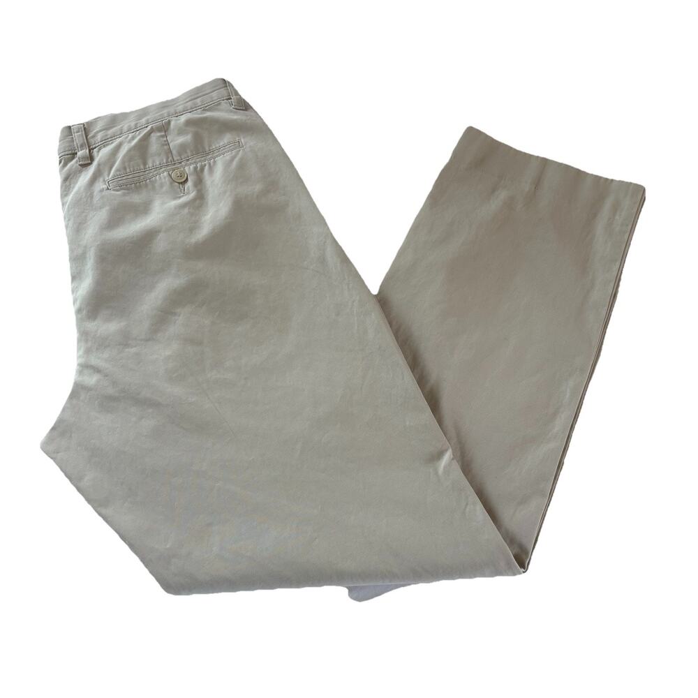 J.Crew Classic Fit Straight Leg Light Beige Chino Pants 34x32 Cotton Twill